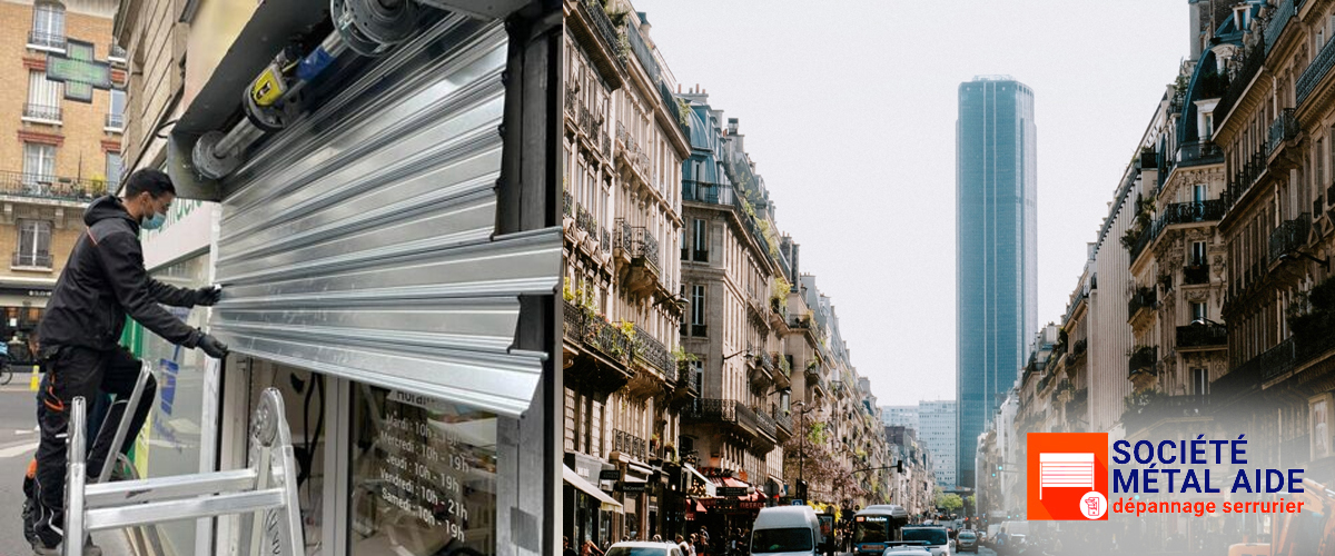 Déblocage Rideaux métalliques Paris 14 (75014)