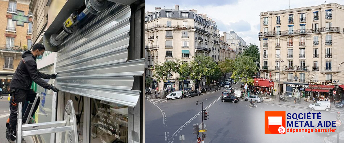 Déblocage Rideaux métalliques Paris 15 (75015)