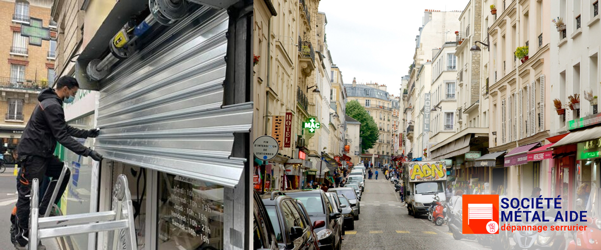 Déblocage Rideaux métalliques Paris 18 (75018)