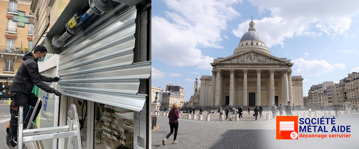 Déblocage Rideaux métalliques Paris 5 (75005)