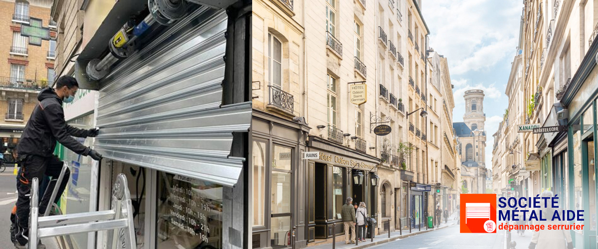 Déblocage Rideaux métalliques Paris 6 (75006)