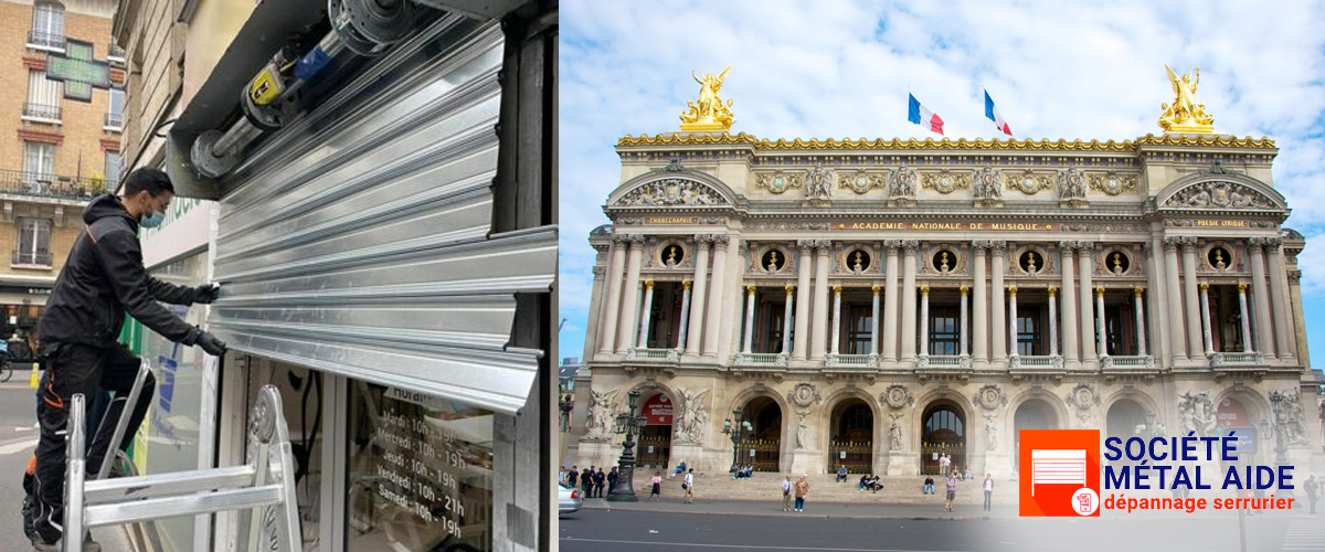 Déblocage Rideaux métalliques Paris 9 (75009)