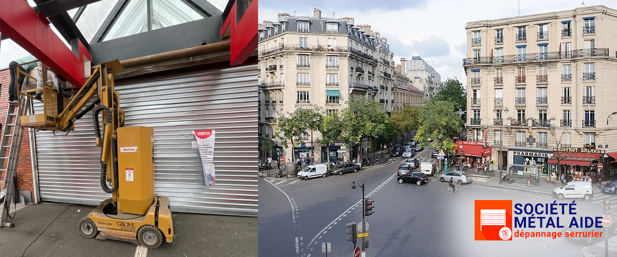 Installation Rideaux métalliques Paris 15 (75015)