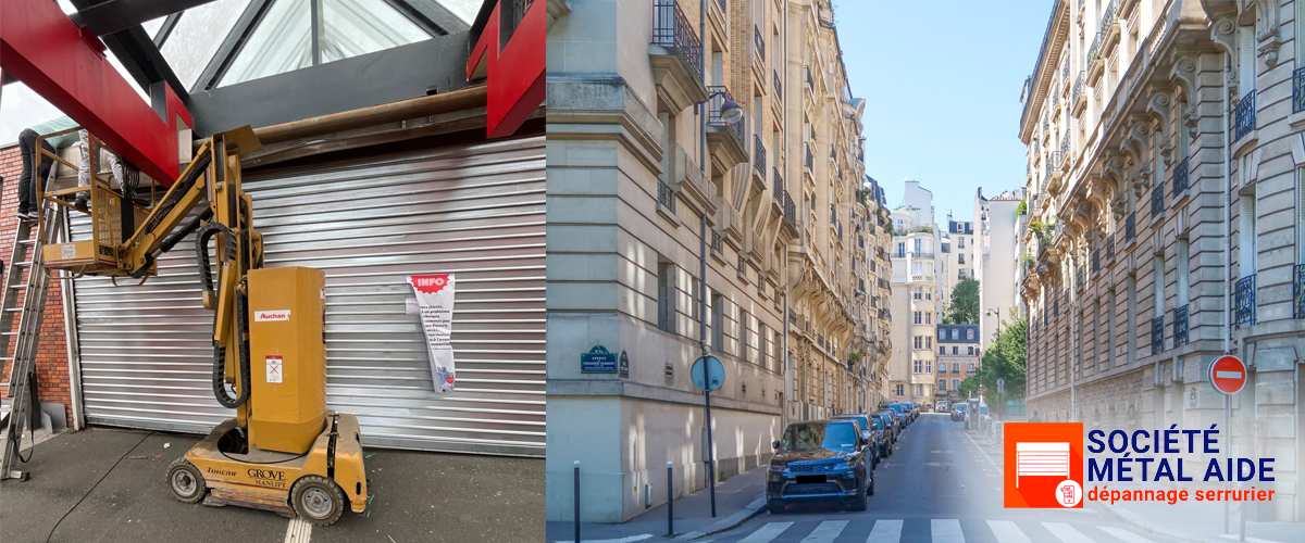 Installation Rideaux métalliques Paris 16 (75016)