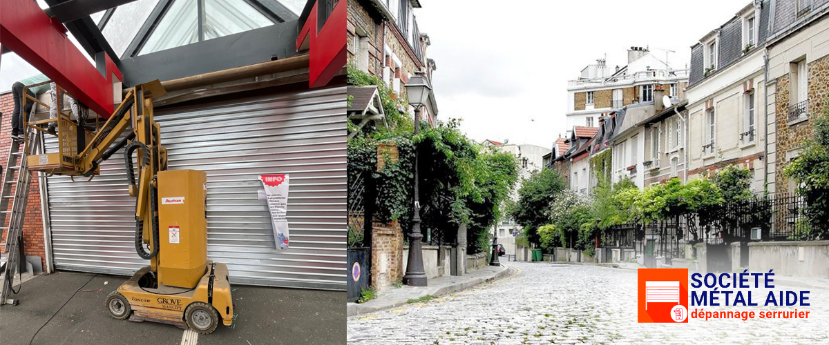 Installation Rideaux métalliques Paris 20 (75020)